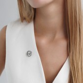 Brosa argint cu perla naturala alba DiAmanti SK25368BR_W-G Brosa argint cu perla naturala alba DiAmanti SK25368BR_W-G